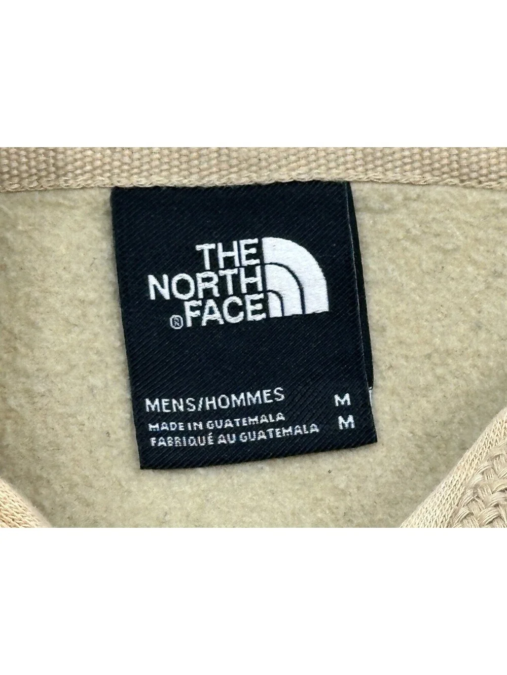 North Face Heavyweight Fleece Drawstring Hoodie Brown M